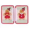 Christmas Refrigerator Handle Covers Gingerbread Man Kitchen Appliance Handle Covers for Fridge Door Holiday Home Office Decoration