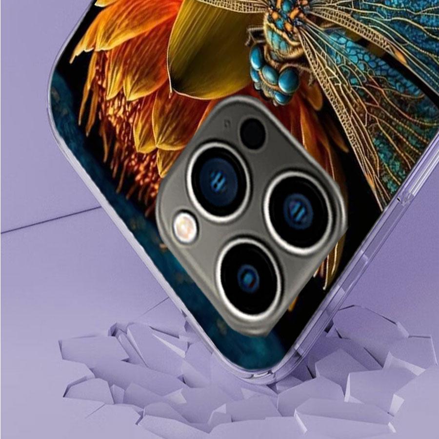 Beautiful Dragonfly Enthusiasts Phone Case For Iphone 17 Air 15 Pro 14 Plus 16 Pro Max 17E 16E 12 13 Mini 11 Cover Cute Fundas