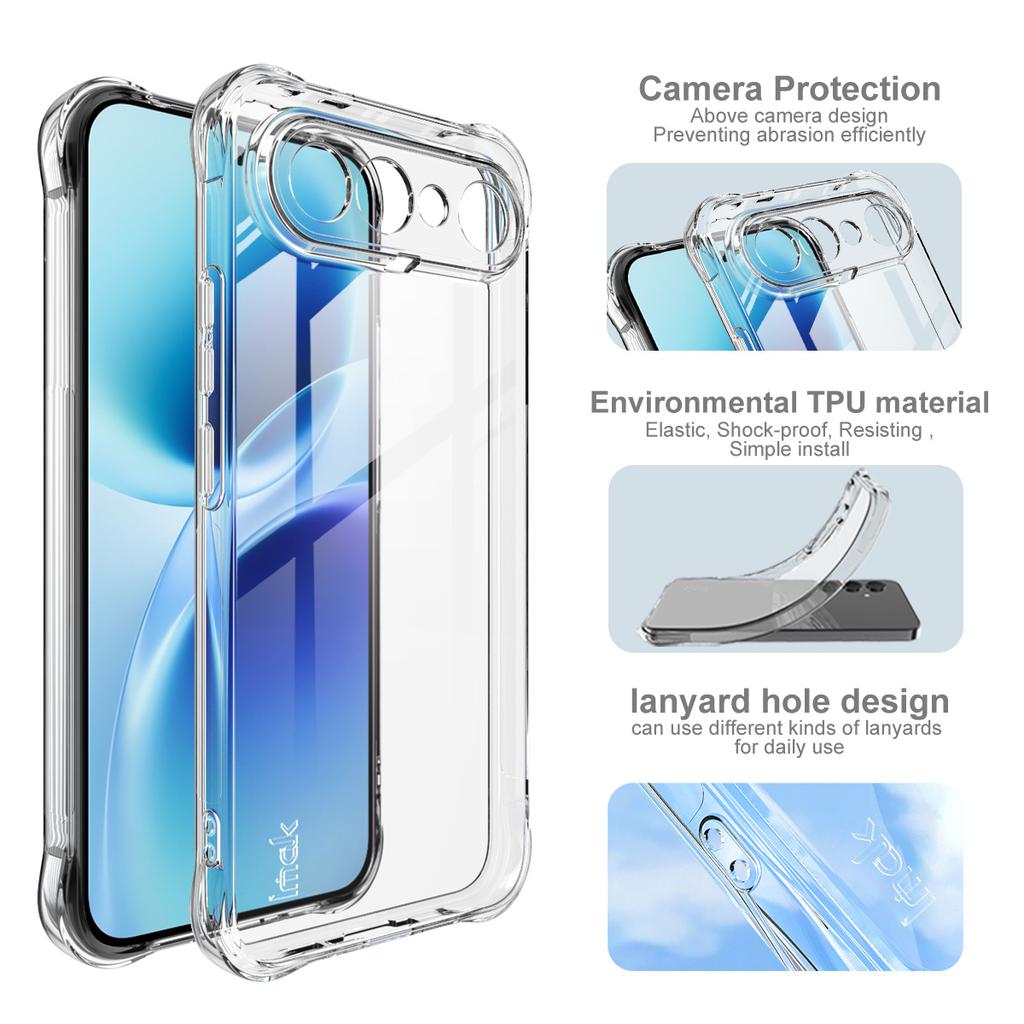 IMAK Чехол для vivo S50 Pro mini 5G, ТПУ Чехол для телефона, Подушка безопасности, Ударопрочная Защита