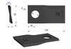 Left mower blade 100X50X4mm hole 21 application RS100 Samasz WARYŃSKI (sold in 25 pieces)