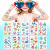 Children'S Watercolor Wind Mermaid Tattoo Sticker Glitter Unicorn Glitter Waterproof Tattoo Sticker