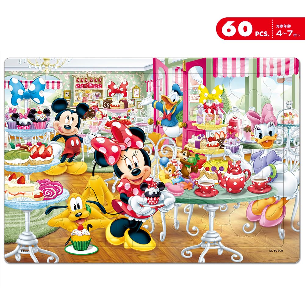 Tenyo In Puzzle Disney Mickey Mouse Shop Series and 80 Piece Set A Puzzle with Antibacterial Coating and Storage Ages 3 and Up (Tenyo) [Made Japan]