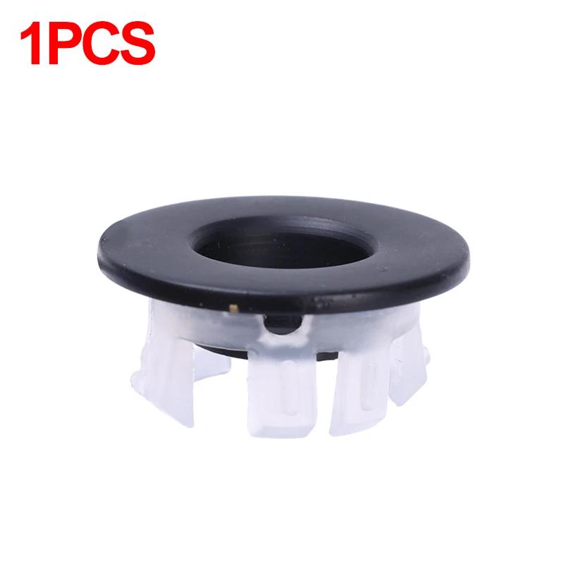 4/1Pc Wash Basin Sink Hole Overflow Ring Hollow Plug Kitchen Bathroom Insert Replacement Trim Bath Drain Cap Plastic Round Cover