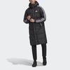 adidas Пуховик Унисекс Черный С Капюшоном Несъемный Средней Толщины GF0070