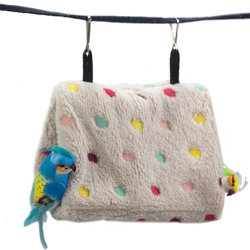 Домашний питомец попугай гамак птица подвесная кровать домик плюшевая зимняя теплая клетка гнездо палатка высокое качество