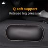 Comfortable Suede Car Pillow Car Knee Pad Auto Cushion Elastic Memory Foam Leg Pad Headrest In The Car Interior Accessories