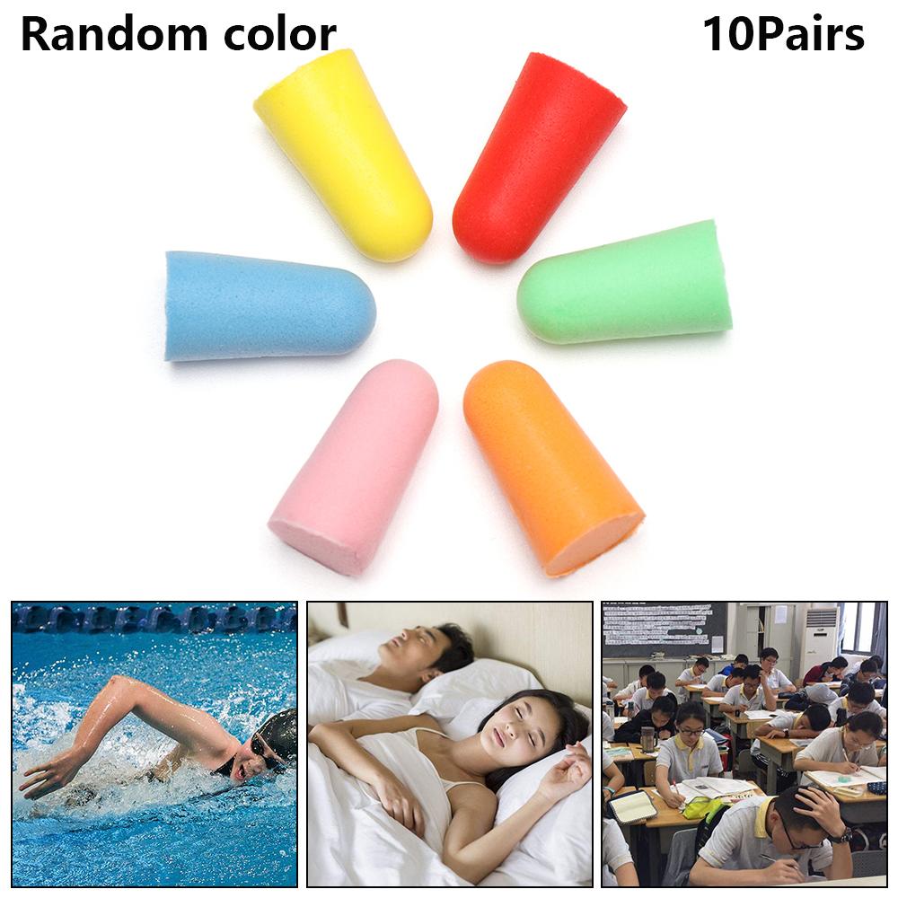 Comfort Study Hearing Protector Anti-noise Rebound Earmuffs Earplugs Tapered Polyurethane Foam