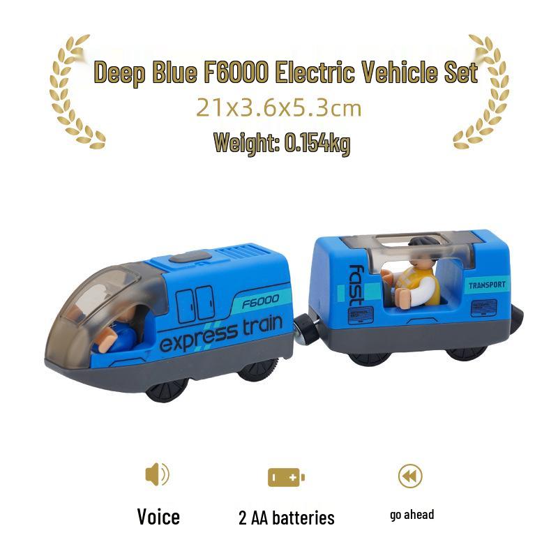 Electric Ride-On Train Set for Kids - Compatible with Thomas Brio Mi Rabbit Wooden Tracks