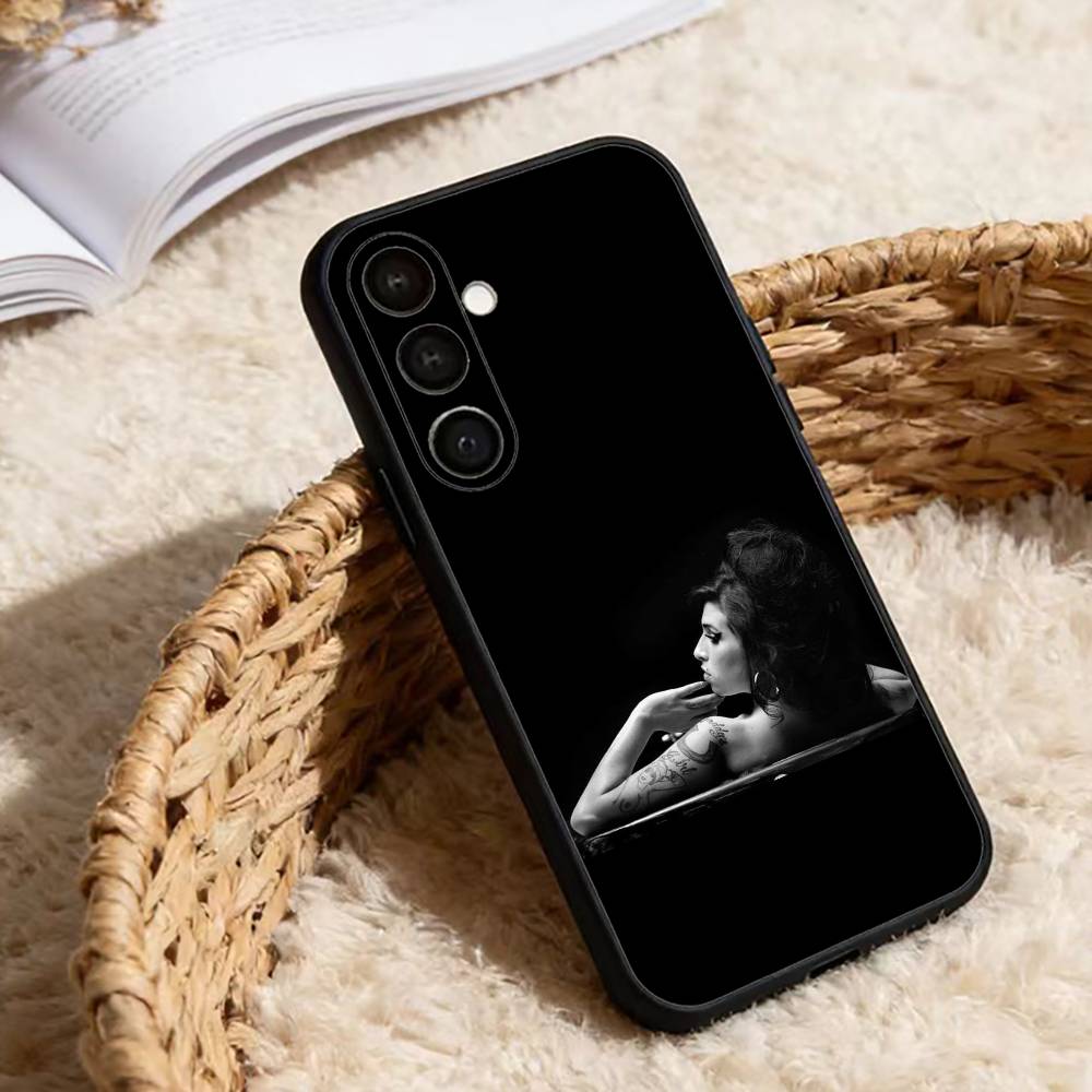 Чехол для телефона Amy Winehouse Back to Black для Samsung Galaxy A20, 21s, 22, 31, 32, 52, 53, 72, 73, 80, 91, Мягкий черный корпус