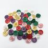 50Pcs 12Mm Color Resin Cat Eye Button Pearllight Bowl Shape Four Eye Button Wedding Decoration Sewing Accessories