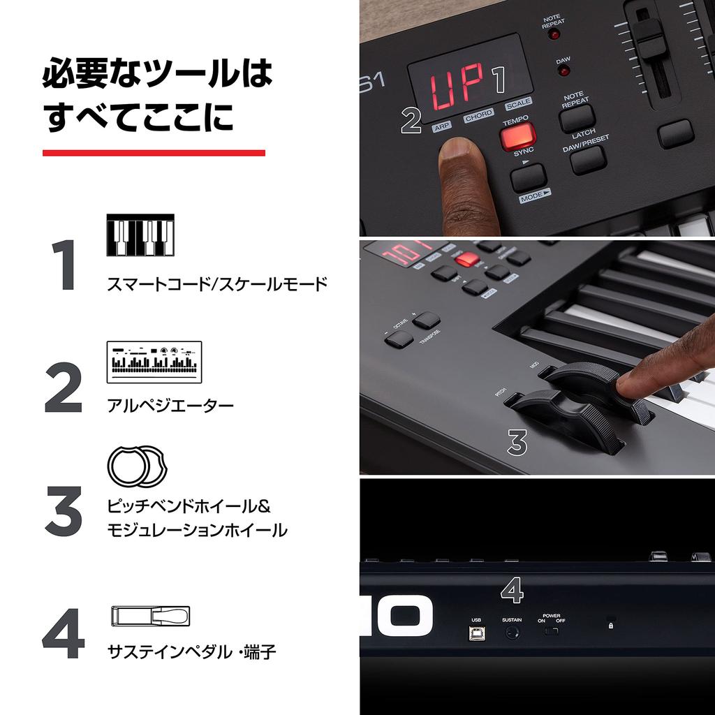USB MIDI Keyboard 61 Native Instruments Sound Package Smart Chord Scale and Extensive Music Production Software Oxygen 61 MKV M-Audio Controller,