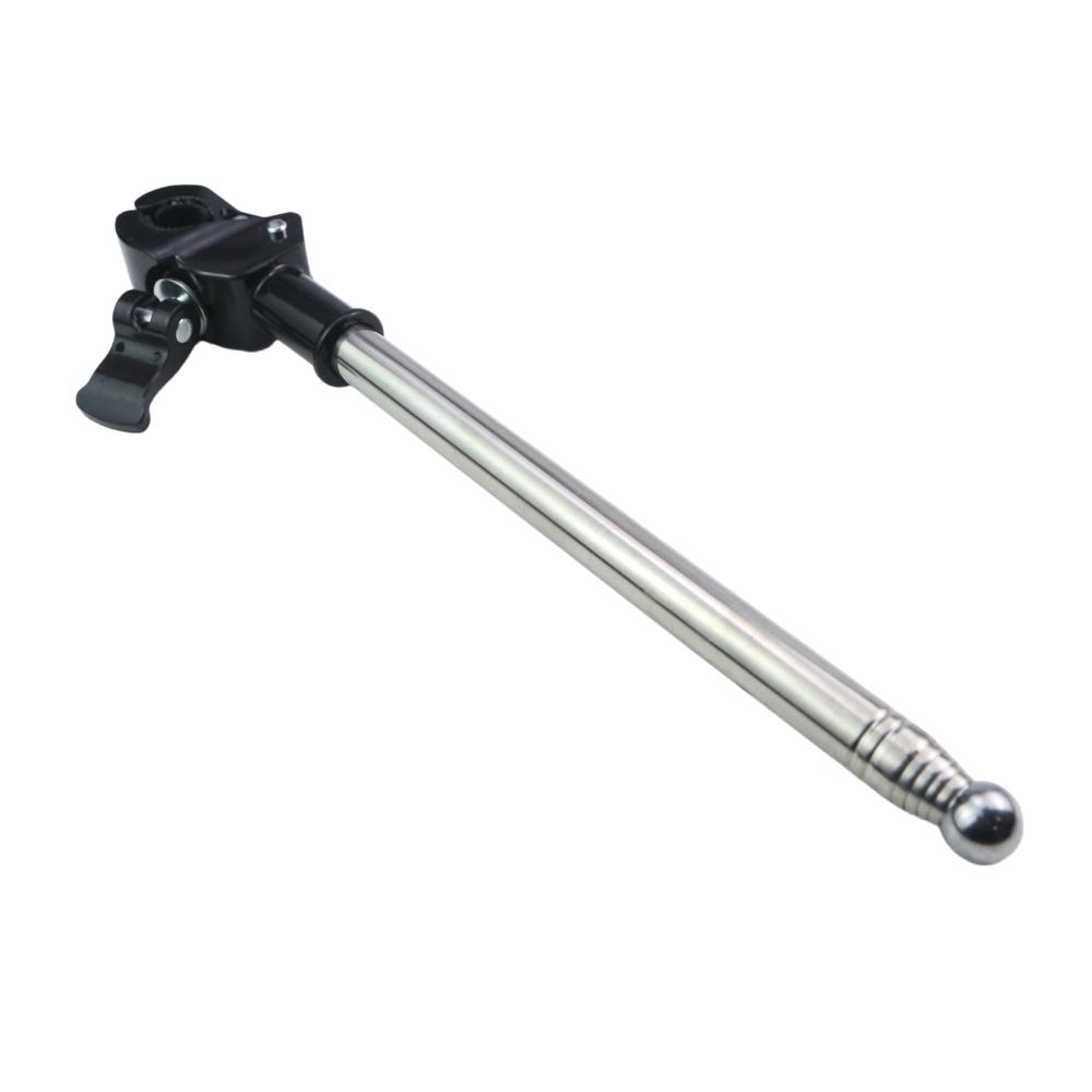 Retractable Stainless Steel Flag Support Pole 120cm With Fast Release Clamp For Motorcycle ATV Outdoor Riding Accessories