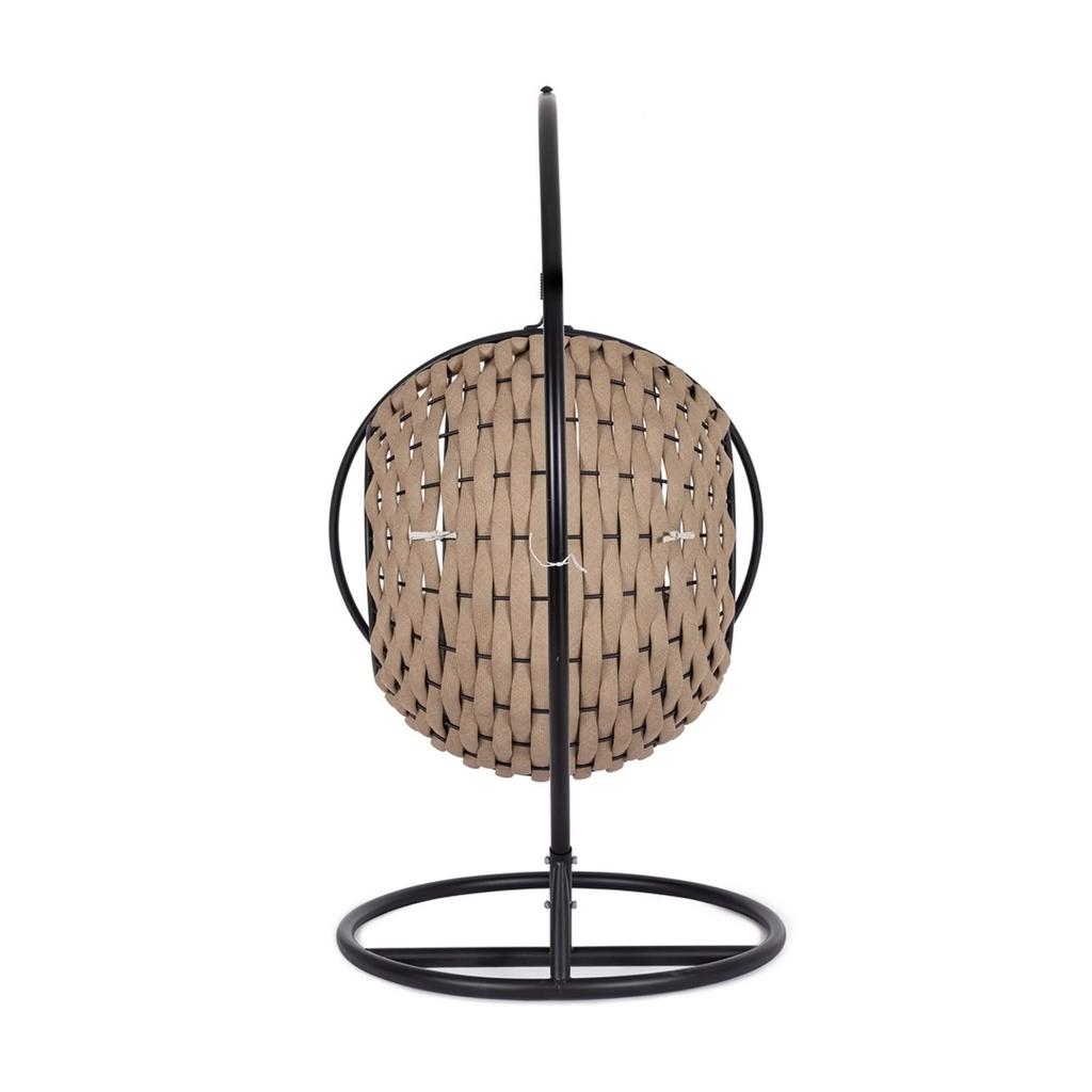 Bolzano granata fotel wiszący - huśtawka 107x113 brązowy stal