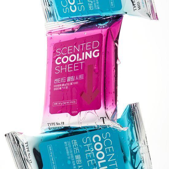 TYPE No. Охлаждающие листы с ароматом 15 листов (нет. 12 / Нет. 91)