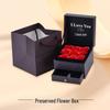 Rose Gift Box: Necklace, Ring, and Everlasting Soap Flower Packaging