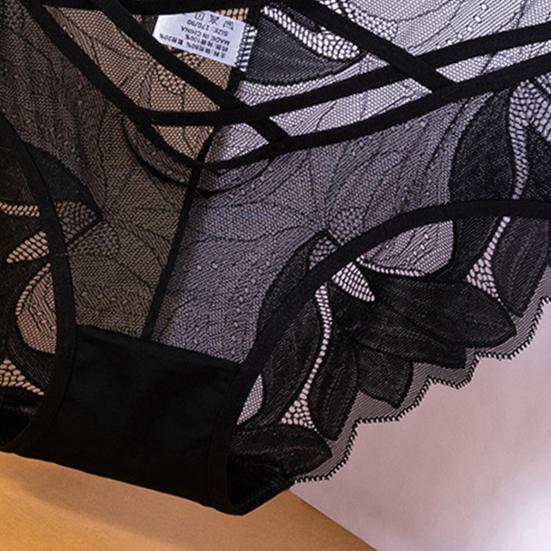 Women's Panties Sexy Lace Trim Comfortable Easy To Clean Mesh Hot Style Seamless Low Waist Panties