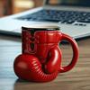 Boxing Glove Coffee Mug Coffee Cup with Stainless Steel Liner 12oz Gloves Shaped Tea Cup Novelty Gift for Fight Fans
