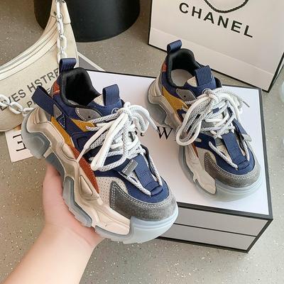 2024 Роскошные женские повседневные кроссовки для скейтбординга Модные универсальные кроссовки для бега на толстой подошве Кроссовки для студенток