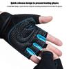 Half Finger Cycling Gloves Bicycle Motorcyclist Gloves Gym Training Fitness Weightlifting Sport Fingerless Women Men Sport Glove