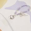 Cell Phone Charm Lanyard 26cm Bowknot Alloy Beads Phone Case Wrist Strap for Women Girls