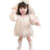 SLINX Baby Romper Long Lace and Newborn Cute Nordic Style Floral Baby PF3222 Dress, Sleeve, Embroidered, Girl, Bodysuit, Print, Children's Clothing,