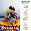 1 шт. Фланелевое одеяло Sonic Adventure, Мягкое, Дружелюбное к коже, С цифровой печатью, Различные размеры в наличии для семьи, друзей, на день рождения