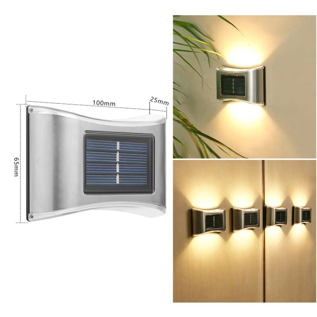 Солнечный настенный светильник, наружное украшение, сад, двор, домашний настенный светильник, водонепроницаемый светящийся вверх и вниз, уличный декоративный настенный светильник