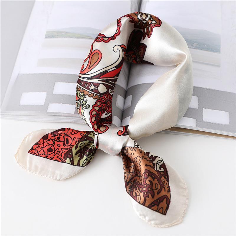 50 * 50 см шелковые шарфы весна и осень универсальное украшение профессиональные маленькие квадратные шарфы защита шеи связывающая сумка