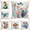 Summer Marine Life Pillowcase Home Living Room Cushion Pillowcase Decorative Hug