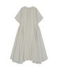 Visavi Half Sleeved Side Gathered Dress (Ivory)