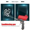 Портативный гравитационный пескоструйный пистолет 90 фунтов на квадратный дюйм, алюминиевый пневматический пескоструйный пистолет, пистолет-распылитель для удаления песка, пескоструйная машина