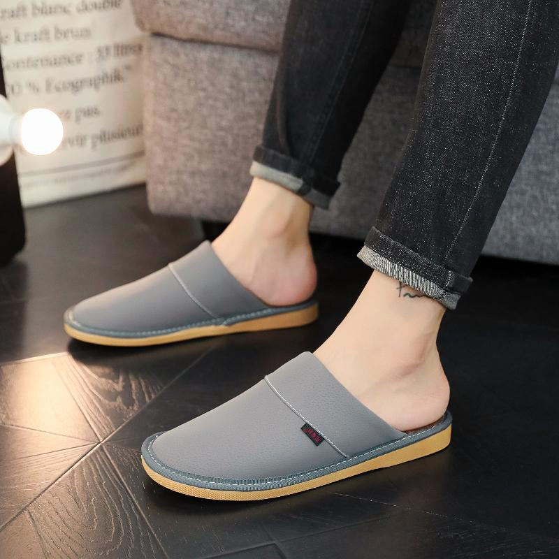 Extra-large Men's Slippers for Winter with Warm Footbed Non-slip Sole Comfortable Fuzzy Soft Men's Warm Fleece Cozy Slides