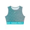 Женская майка для тренировок Dri-Fit Pro с принтом, быстросохнущая, цвет кактусово-зеленый, дымчато-голубой, белый HQ5684-345