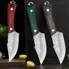 Stainless Steel Mongolian Meat Cleaver Forged Boning Knife Kitchen Slicing Knife Outdoor Portable with Cover