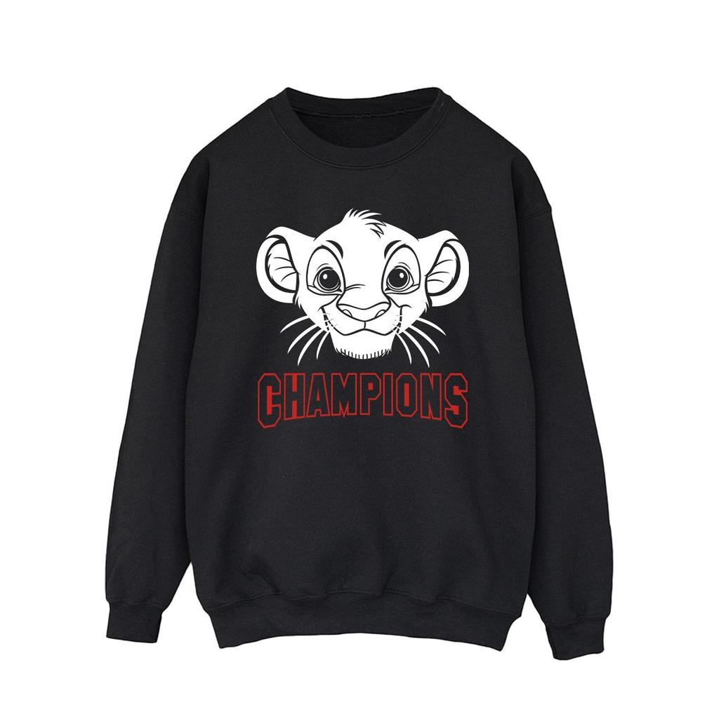 Disney Mens The Lion King Simba Face Champion Sweatshirt
