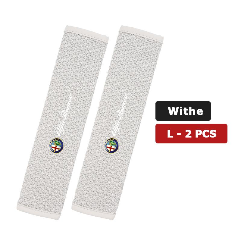 For Alfa Romeo 1/2PCS Car Seat Belt Cover Adjustable Ice Silk Safety Protection Shoulder Pad 159 Giulietta 156 147 Giulia Mito