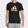 Adidas Футболка с коротким рукавом и 8-битным принтом из фольги Grfx, мужские топы, черные FN1735