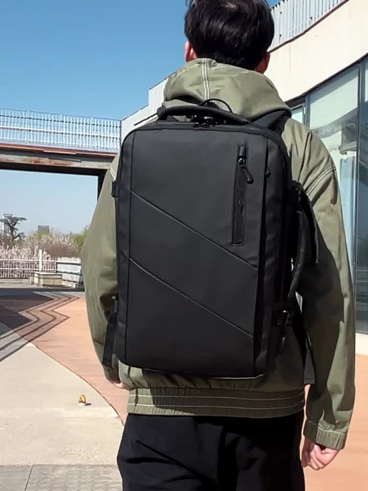 WEIXIER Men's Expandable Large Capacity Business Travel Luggage Bag 15.6-inch Laptop Bag With USB Charging Port Men's Backpack Student Bag