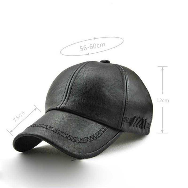 НОВАЯ уличная зимняя мужская бейсболка из искусственной кожи, шляпа из материала для гольфа, водонепроницаемая ветрозащитная кепка