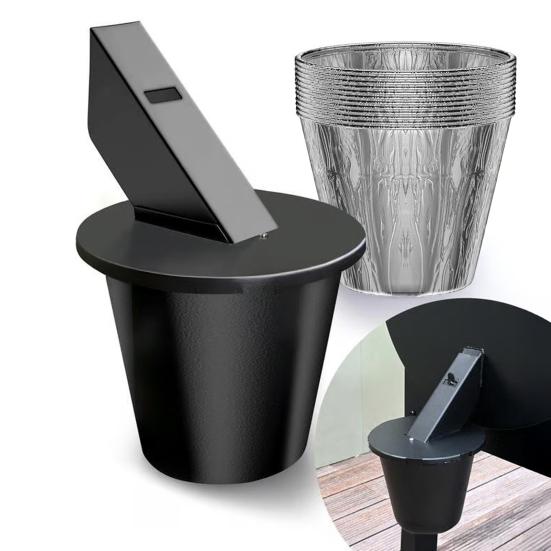 Заднее ведро для сбора жира Жироуловитель с трубчатой крышкой Система слива жира на решетке