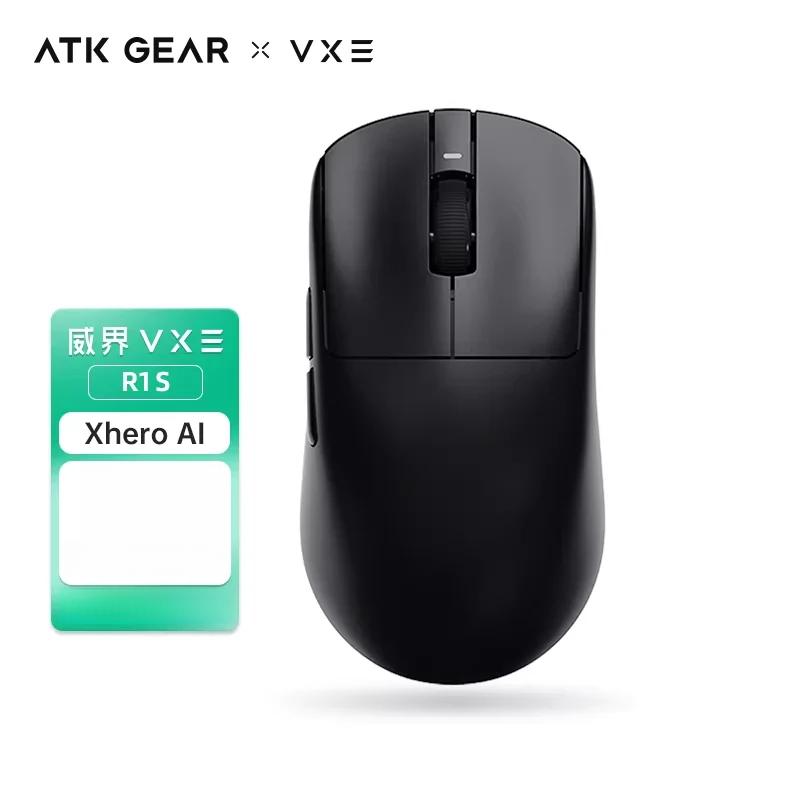 Мышь ATK Vxe Dragonfly R1 Черно-белая R1 Se Pro Мышь 4K Приемник Легкая ПК Беспроводная Bluetooth Игровые Аксессуары для Киберспорта