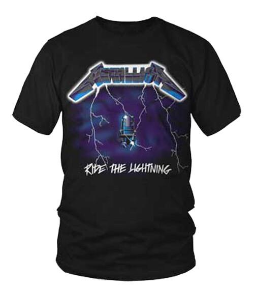 METALLICA Ride The Lightning T SHIRT S-M-L-XL-2XL Brand New Official