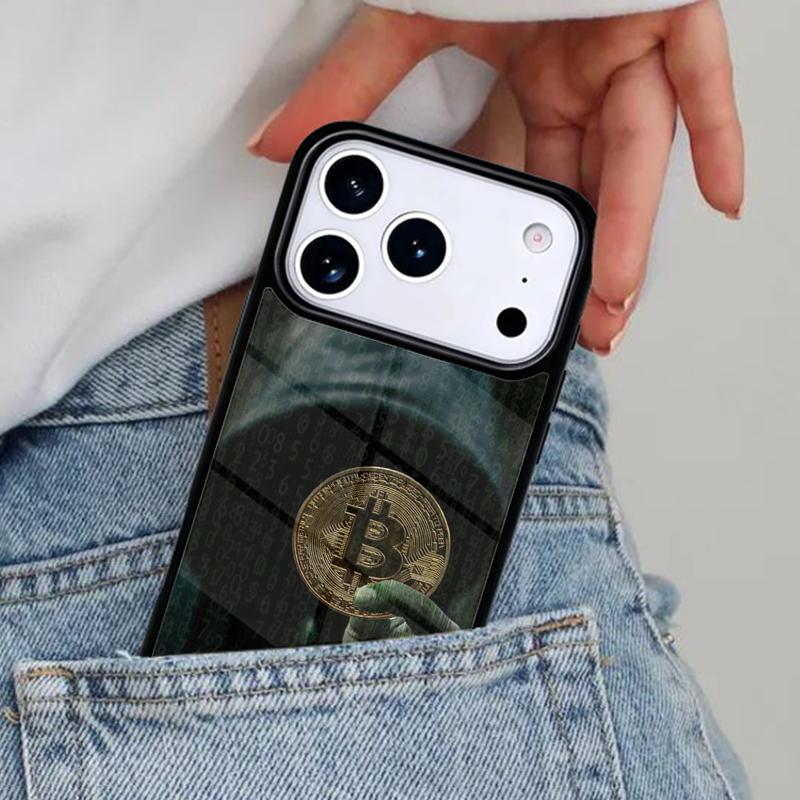 Чехол для телефона Bitcoin BTC для iPhone 16e 15 14 13 12 17 Pro Max Plus Air 17pro Чехол Coque