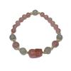 Natural Strawberry Crystal Pixiu Bracelet Moonlight Bracelet Bangles Women Fashion Jewelry accessories Gift