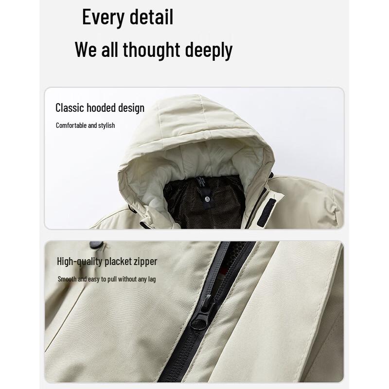 JEEP Men's Hooded Padded Casual Outdoor Jacket