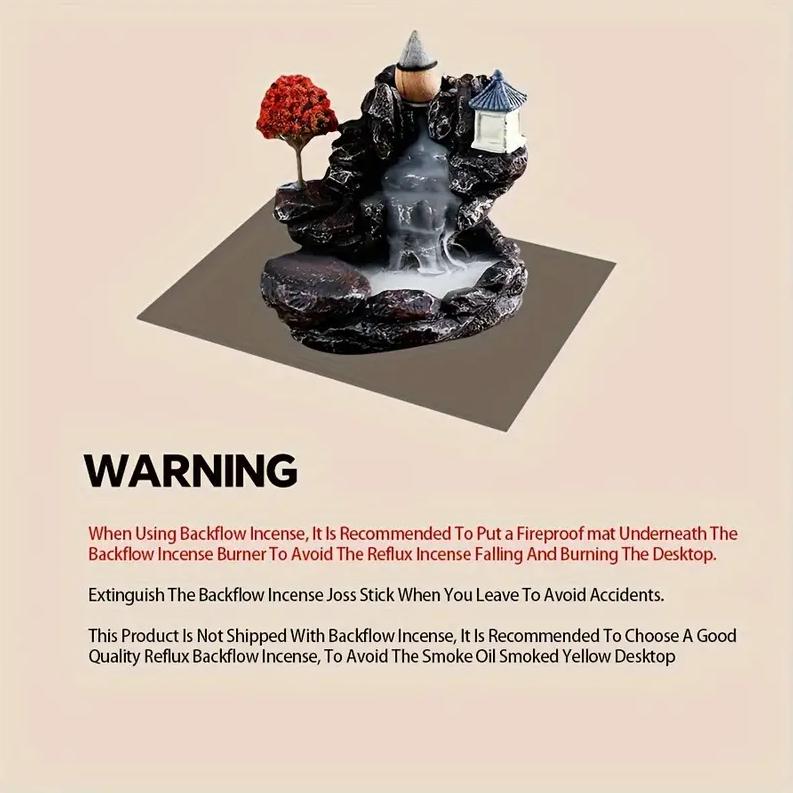Держатель для благовоний с обратным потоком, курильница с водопадом, домашний декор, орнамент для ароматерапии, конусы для благовоний с обратным потоком, конусы для благовоний