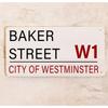 Baker Street Classic English Metal Sign Sherlock Holmes 20x30cm