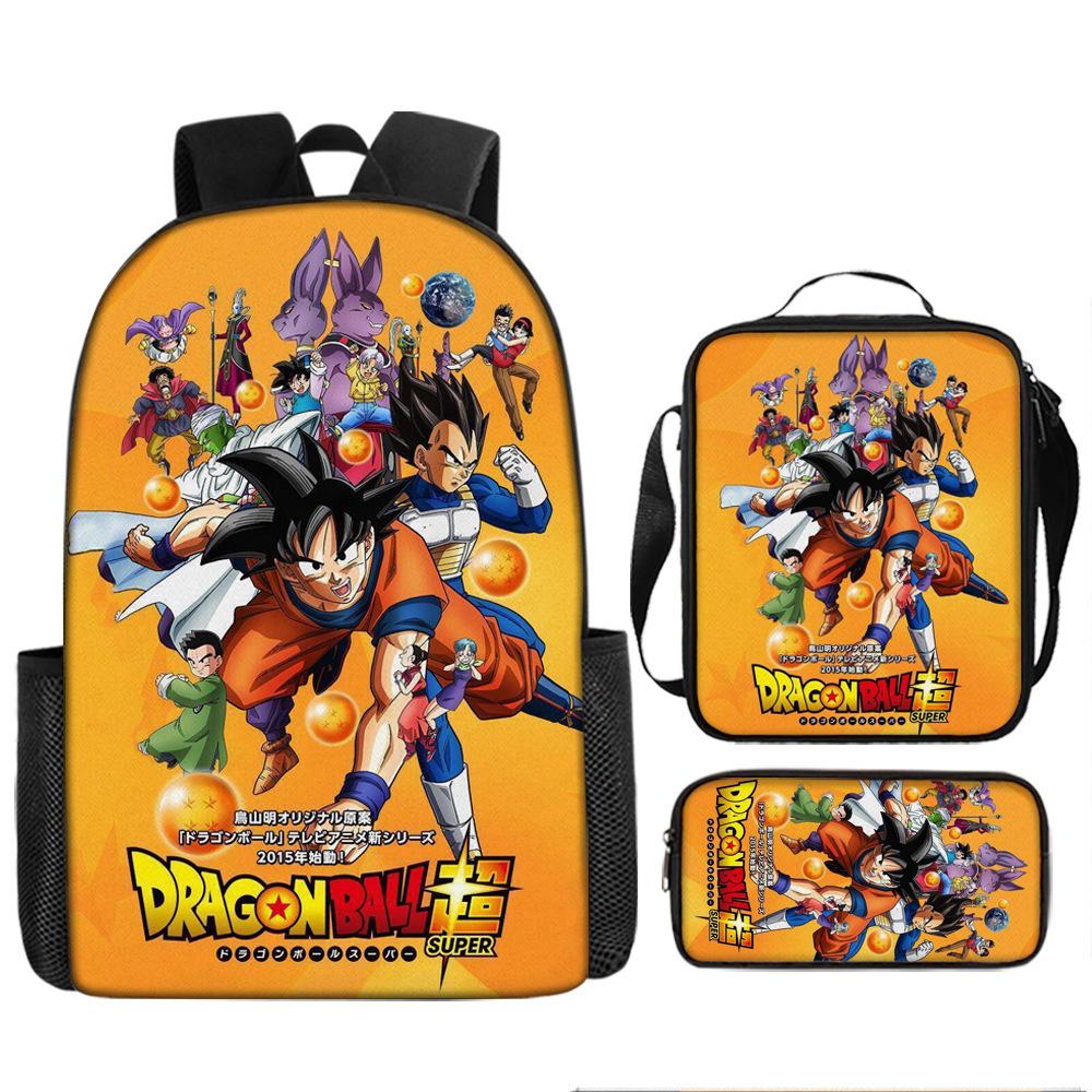 Школьная сумка Dragon Ball Мультяшный детский рюкзак Dragon Ball Super, Портфель, Пенал