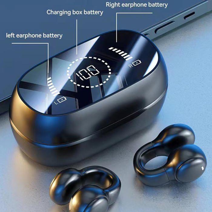 Bone Conduction Headphones - HOME FIT TRAINING - Bluetooth 5.3 - Sweatproof - Black