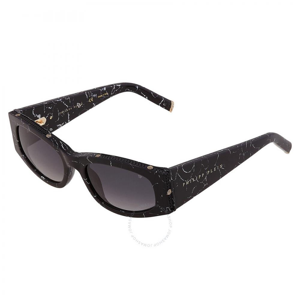 Philipp Plein Grey Gradient Oval Ladies Sunglasses Spp025s 0869 55